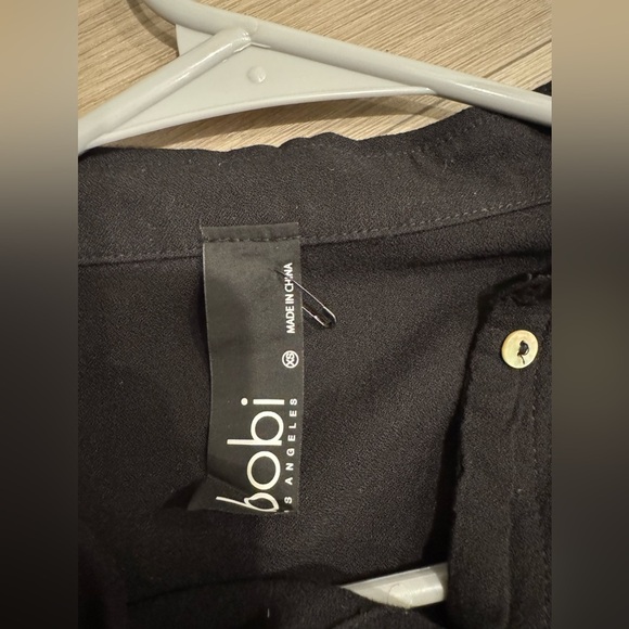 Bobi Light Weight Jersey Button Up in Black. Size XS. New Without Tags. - Picture 7 of 7